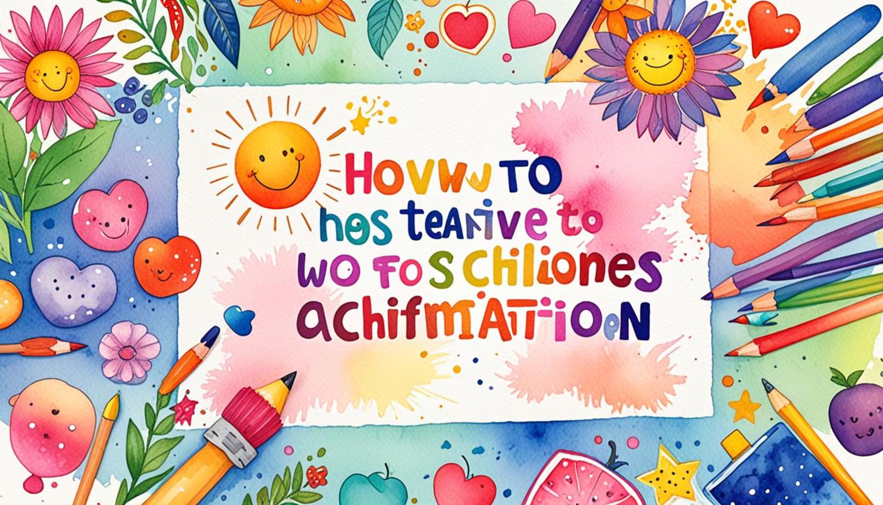 Teaching Positive Affirmations to Kids A Guide for Parents